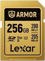 Lexar SDXC Pro Gold Series ARMOR UHS-II 256GB V60 IP68 R280/W205