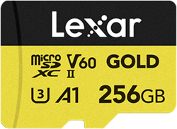 Lexar MicroSDXC Gold Series UHS-II 256GB V60