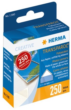 Herma fotohoeken 250 stuks 1380