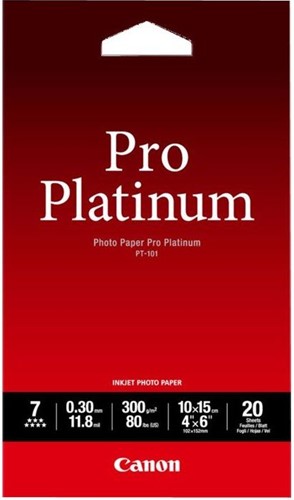 Canon PT-101 10x15 cm, 20 vel Photo Paper Pro Platinum   300 g