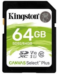 Kingston 64GB Video Class V30 UHS-I U3 Class10 SDXC UHS-I