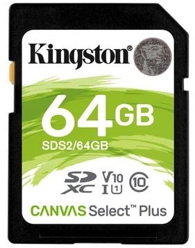 Kingston 64GB Video Class V30 UHS-I U3 Class10 SDXC UHS-I