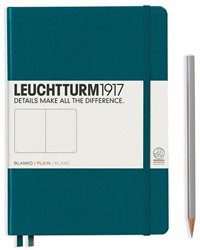 Leuchtturm Pacific Green, Medium (A5), 251 p., plain