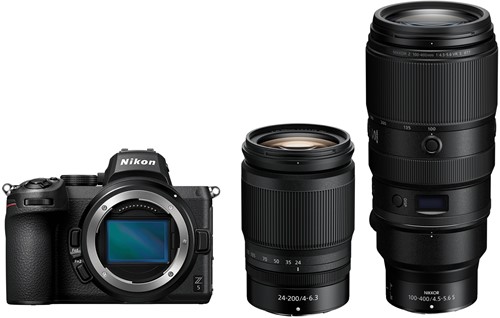 Nikon Z 5 kit w/NIKKOR Z 24-200mm+NIKKOR Z 100-400mm f/4.5-5.6 VR S