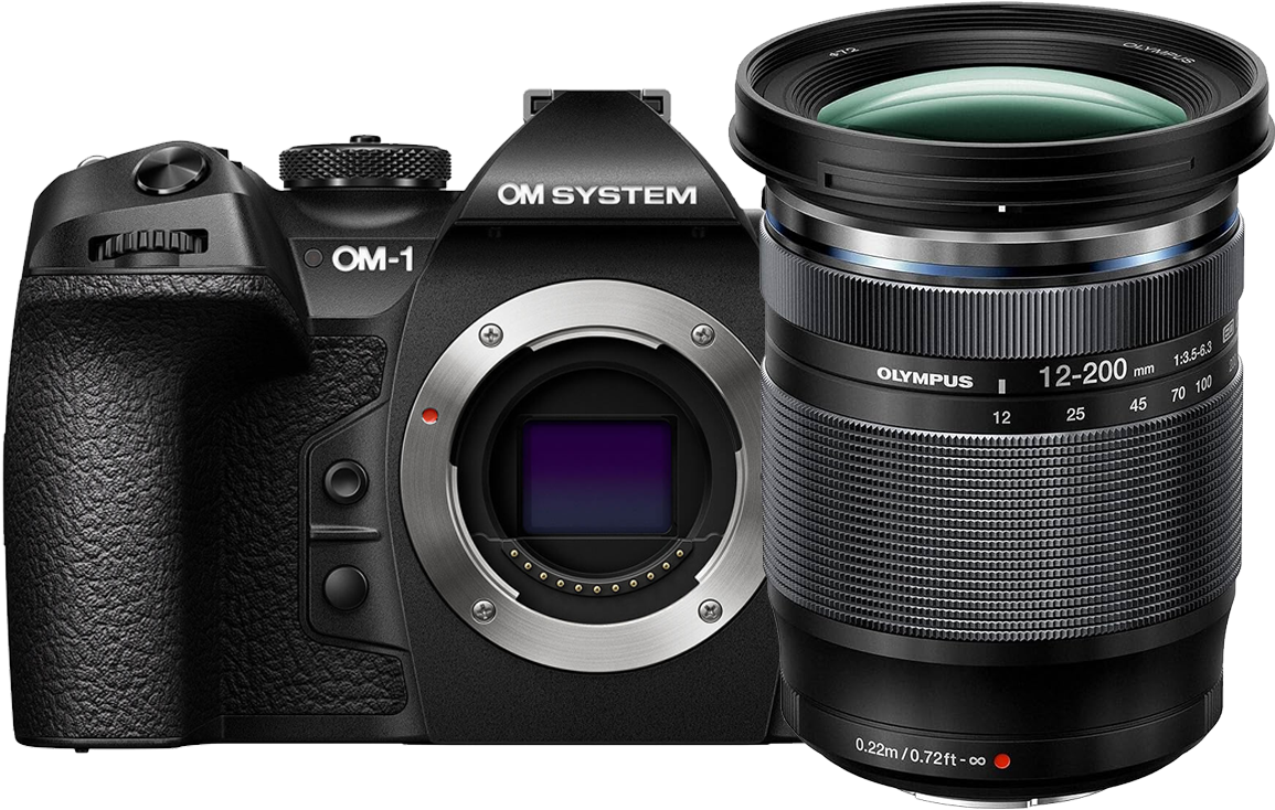 OM SYSTEM OM-1 Mark II Body + M.Zuiko Digital ED 12-200mm F3 OM SYSTEM OM-1 Mark II Body + M.Zuiko Digital ED 12-200mm F3