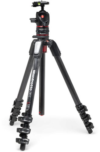 Manfrotto 055 CF Kit 4Section met Ballhoofd en Quick release