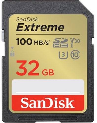 SanDisk Extreme 32GB SDHC Memory Card 2-pack 10