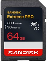 Sandisk Extreme Pro SD UHS-I 64GB SD 200MB/S(R)