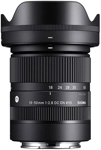 Sigma 18-50mm f/2.8 DC DN voor Canon RF-S (aps-c)