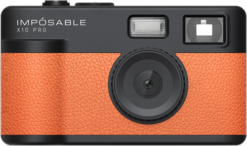 IMPÓSABLE - X10 PRO - Signal Orange - 12MP - Screenless Retro Camera - incl 4GB Memory Card
