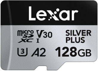 Lexar MicroSDXC Silver Plus UHS-1 128GB V30 R205/W100MB/s...