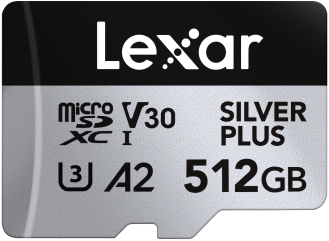 Lexar MicroSDXC Silver Plus UHS-1 512GB V30 R205/W150MB/s