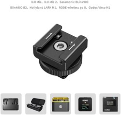 SmallRig 4822 Wireless Microphone Support w/ Cold Shoe Mount