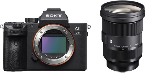 Sony A7 III body Zwart + Sigma 24-70mm F2.8 DG DN (A) Sony FE mount