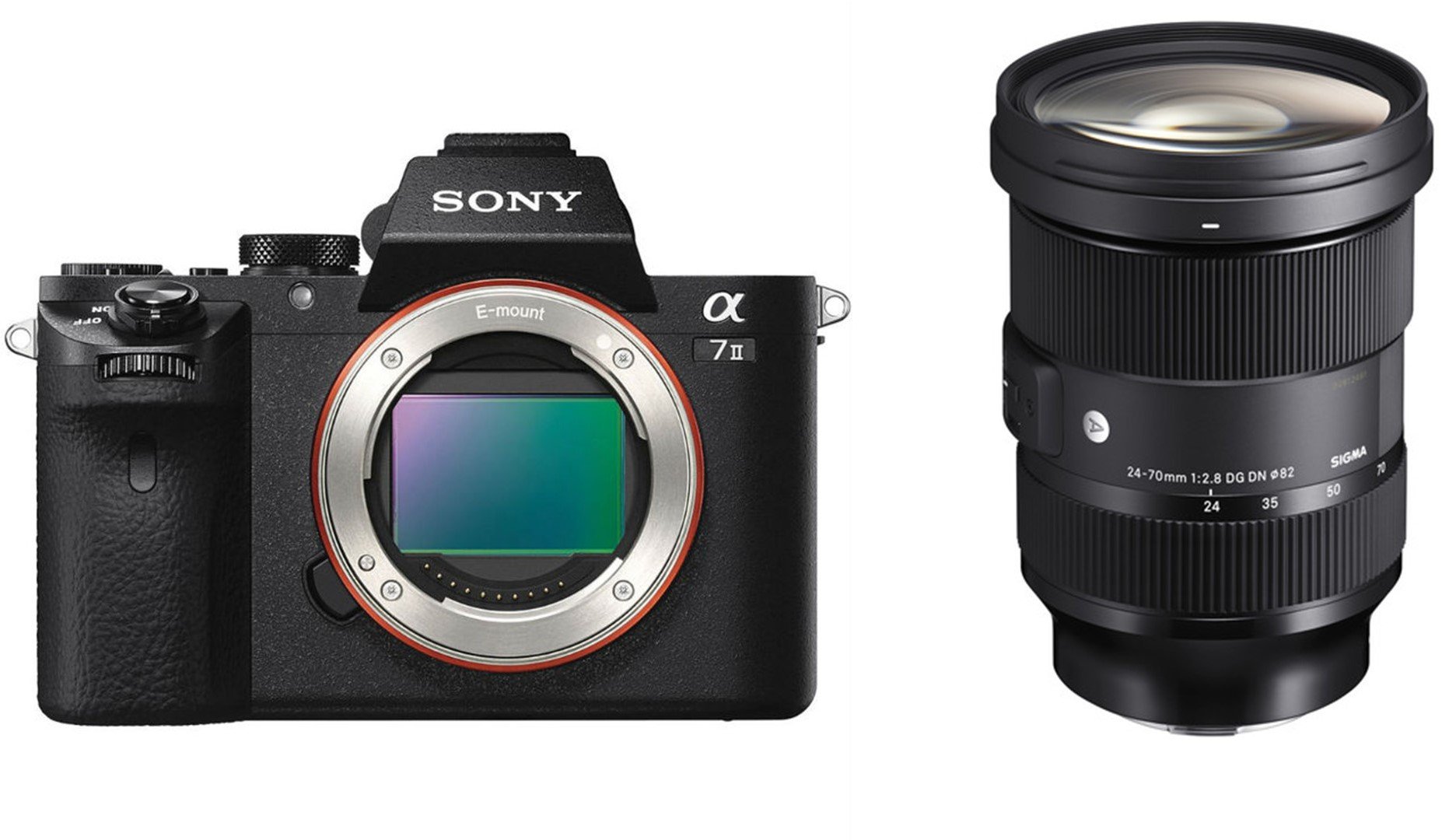 Sony A7 Mark II Body + Sigma 24-70mm F2.8 DG DN (A) Sony FE mount