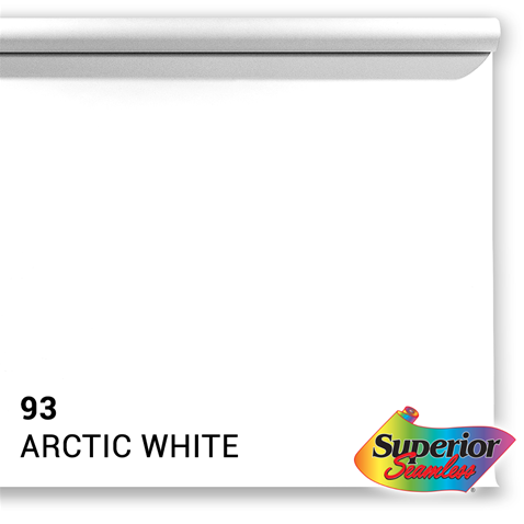 Superior Achtergrondpapier 93 Arctic White 2,72 x 11m Foto de Vakman