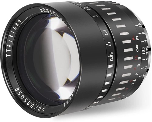 TTArtisan 50mm f/0.95 Fujifilm X-Mount | APS-C Black/Silver-2
