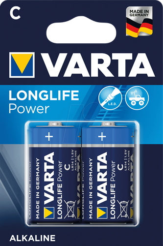 Varta 2 Pak Longlife Power Baby C LR 14